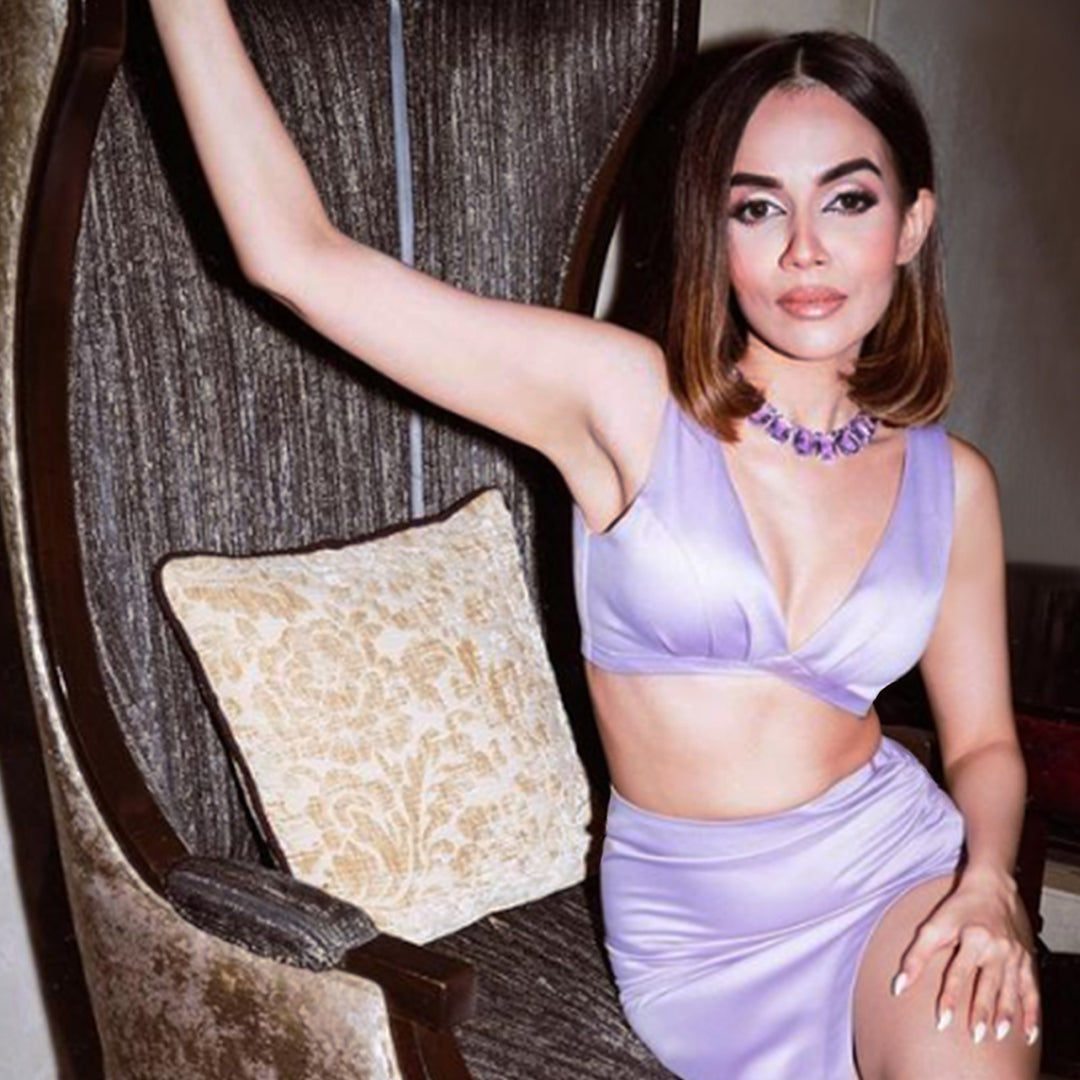 Komal Pandey’s Bold Look In This Lilac Outfit Is Breaking The Fashion Charts!