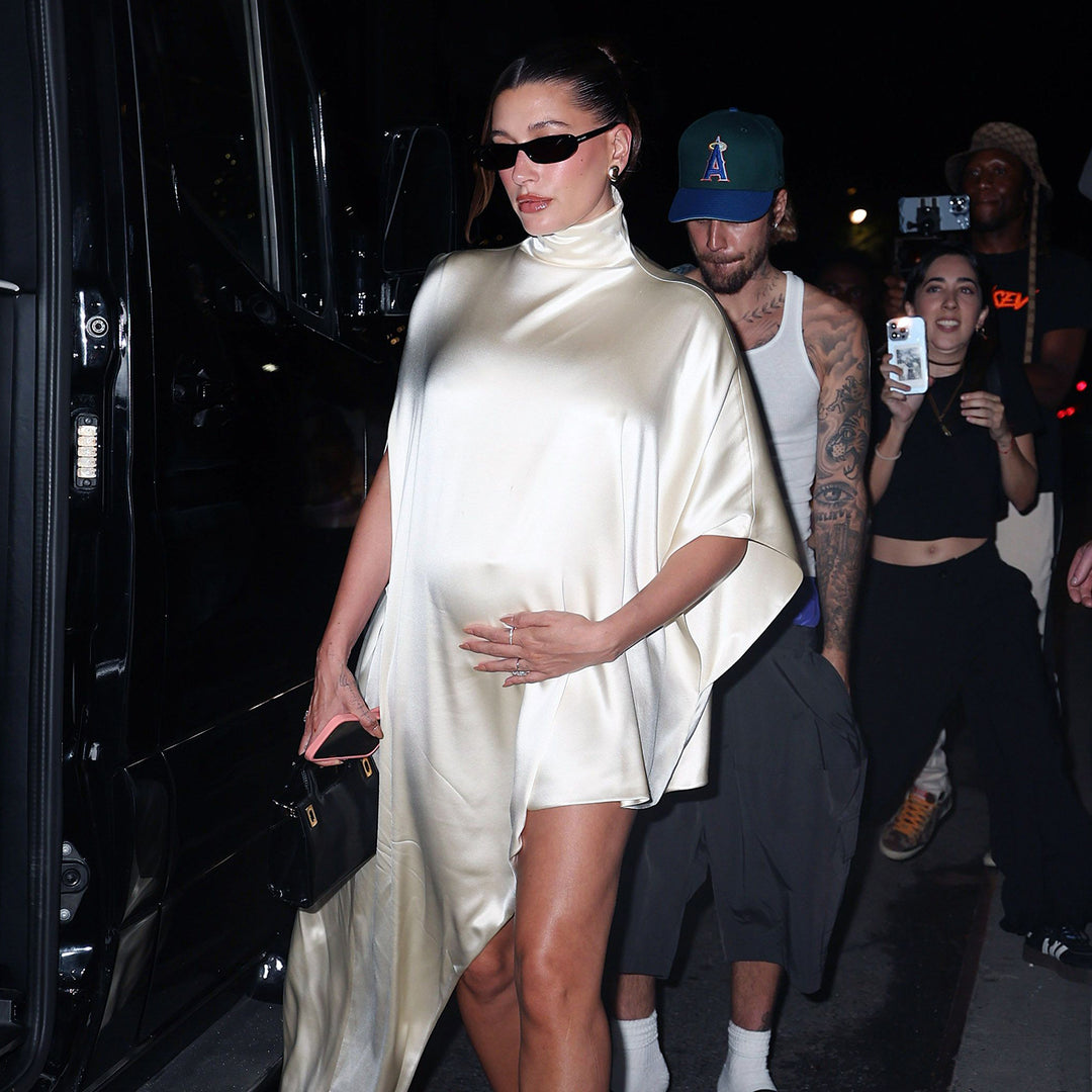 Hailey Bieber’s Stunning Satin Choice for Pregnancy Fashion