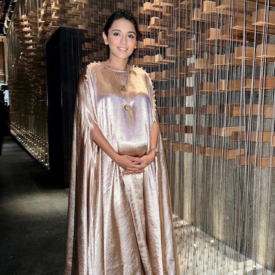 Masoom Minawala's Maternity Wardrobe is All About Slipping in the Comfort and Beauty of Satin