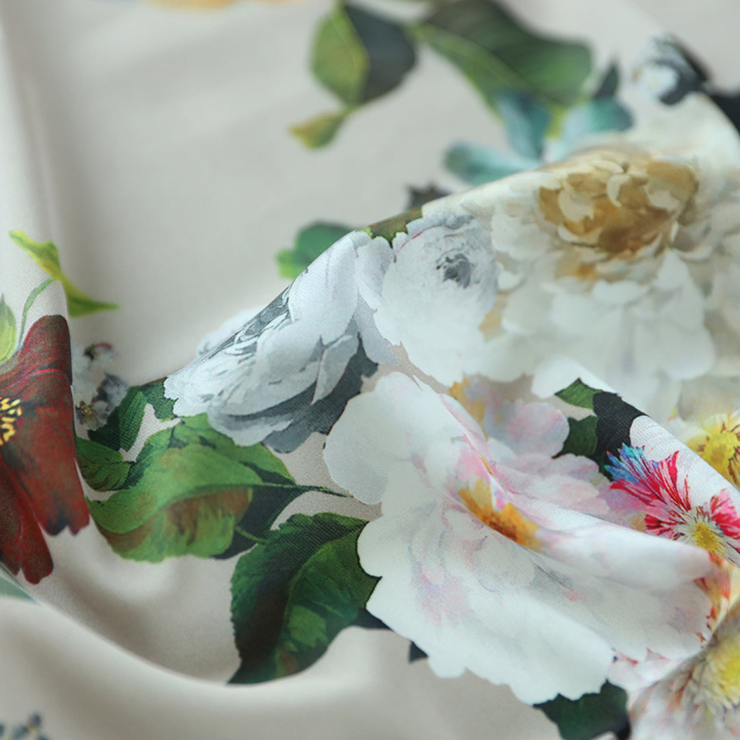 A Look That Feels Like Spring With The Sara Floral Printed Satin