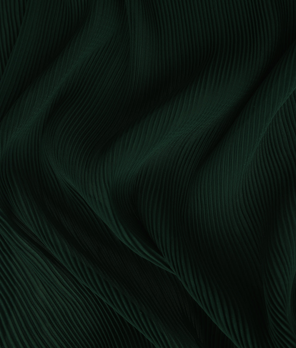 Ela CR10 Georgette Pleated Knits Fabric