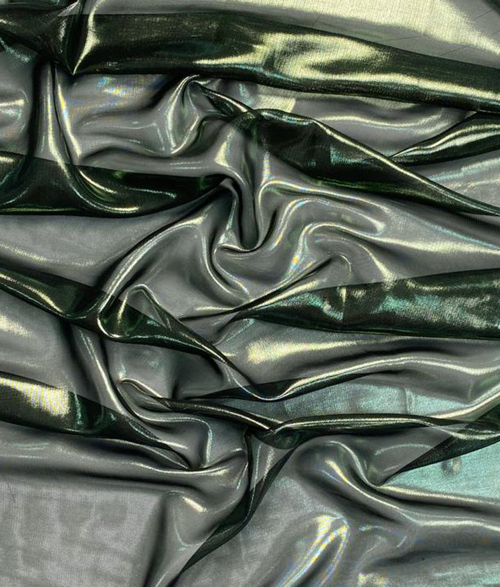 SHEER POLY METALLIC FOIL FABRIC