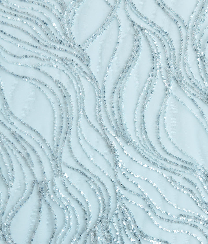 Naia Sequins Thread Embroidery Fabric